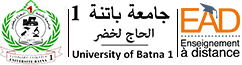 Plateforme d'enseignement à distance  Université BATNA 1